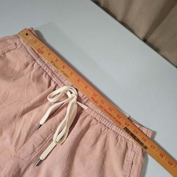 American Eagle Joggers Womens Large Pink Corduroy‎ Stretch Drawstring Pull On - Picture 11 of 15